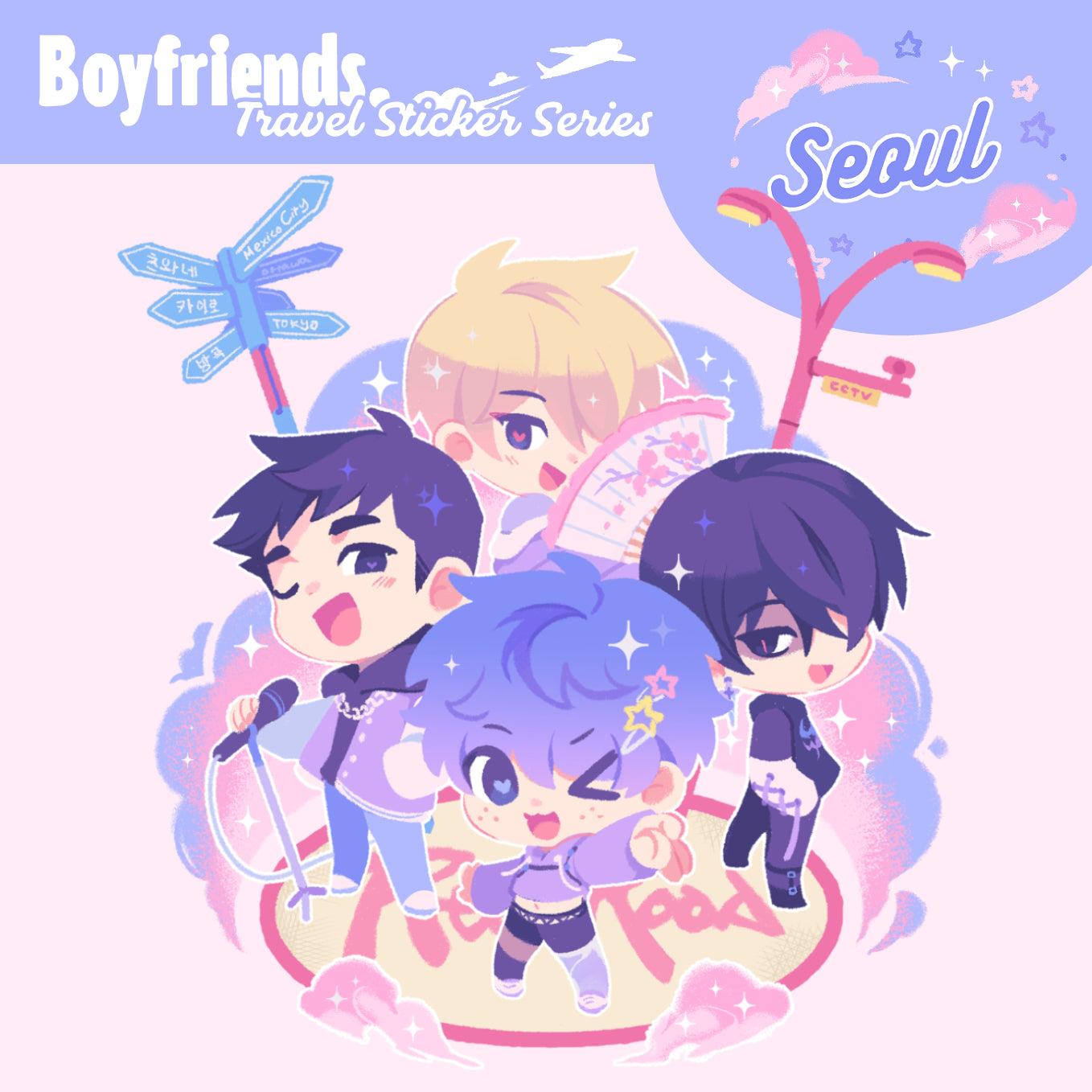 Boyfriends ☆ Travel Stickers