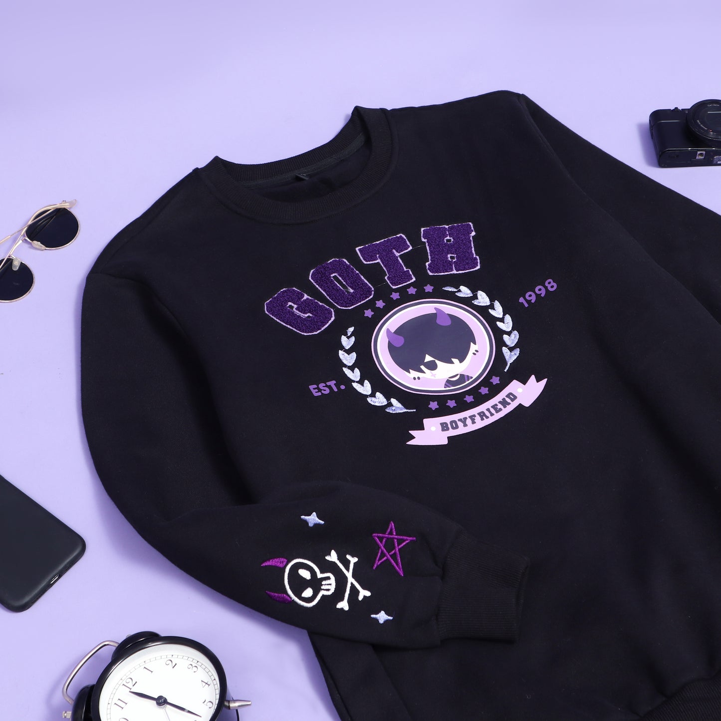 Boyfriends ☆ Goth Varsity Sweater
