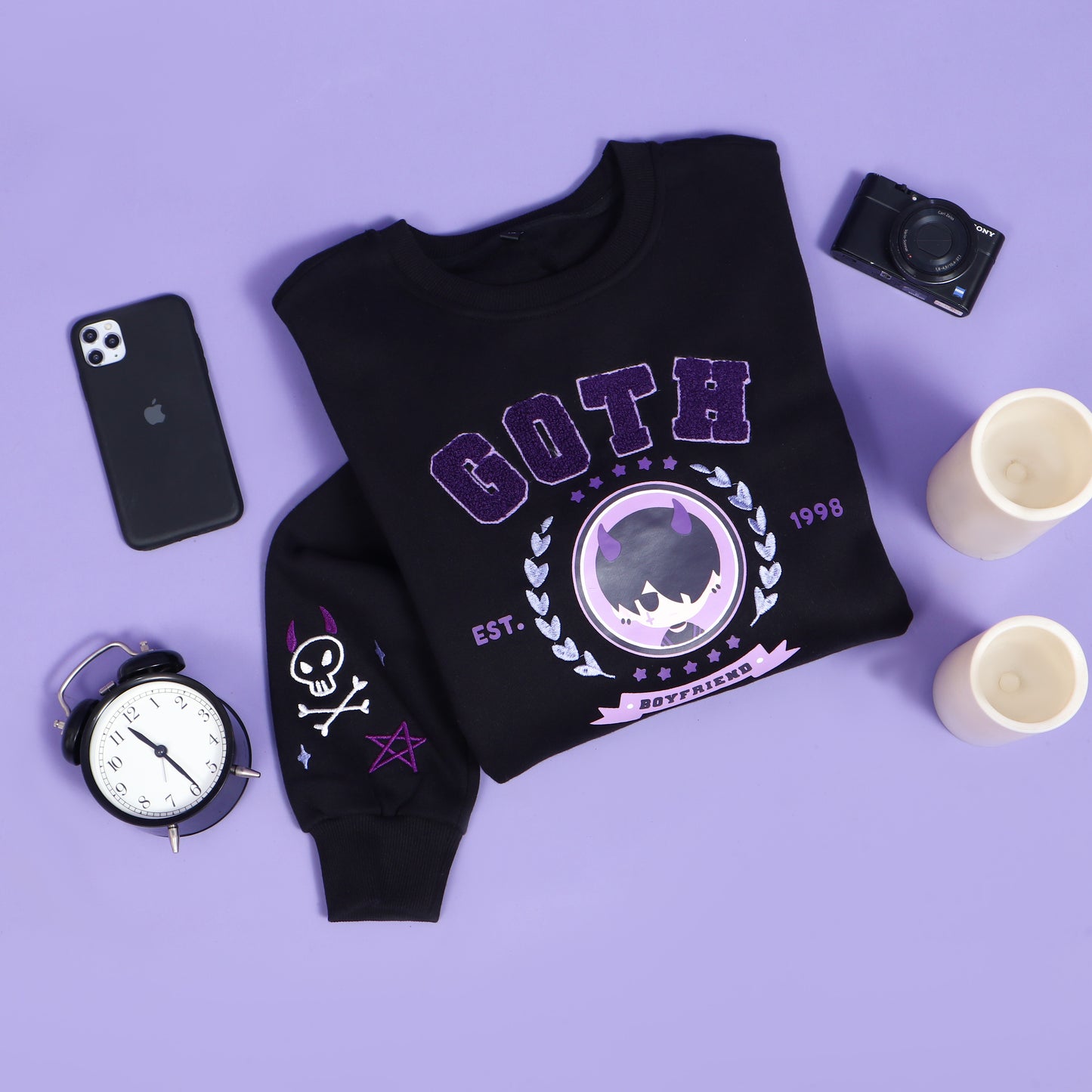 Boyfriends ☆ Goth Varsity Sweater