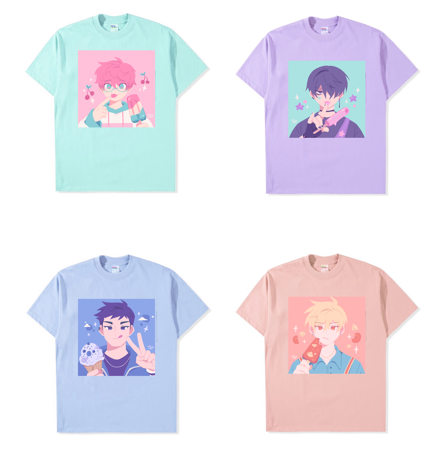 Boyfriends ☆ Ice Pop Tees