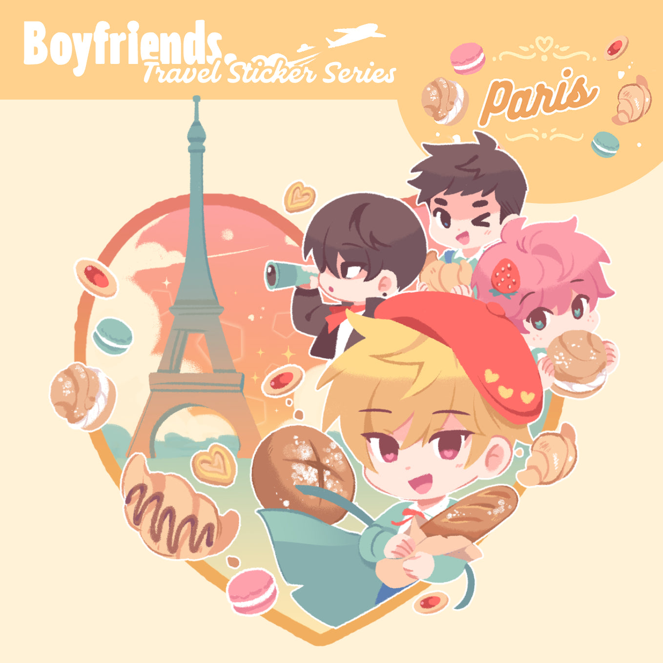 Boyfriends ☆ Travel Stickers