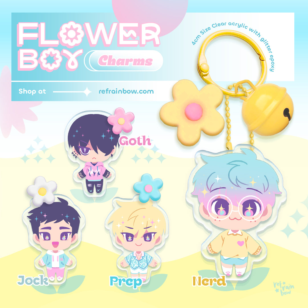 Boyfriends ☆ Flower Boy Charms