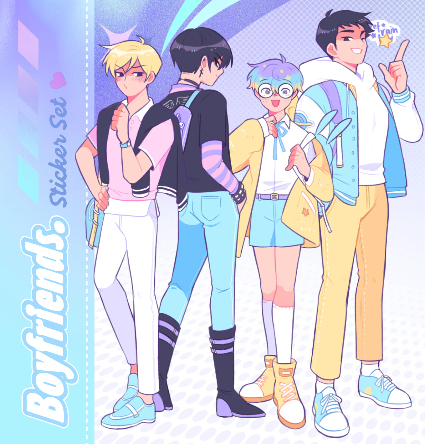 Boyfriends ☆ Fullbody Sticker Set