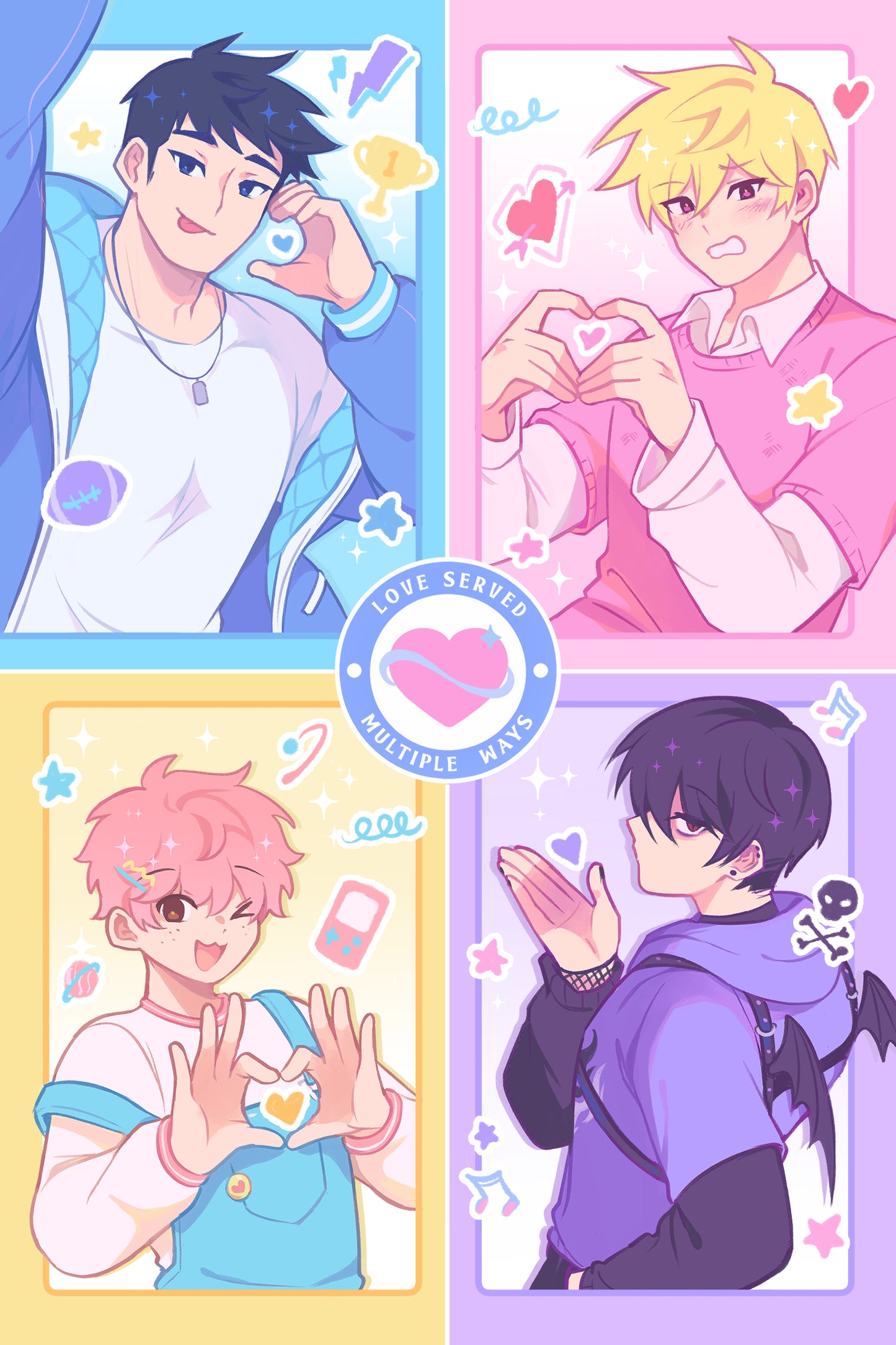 Boyfriends ☆ A3 Foil Print