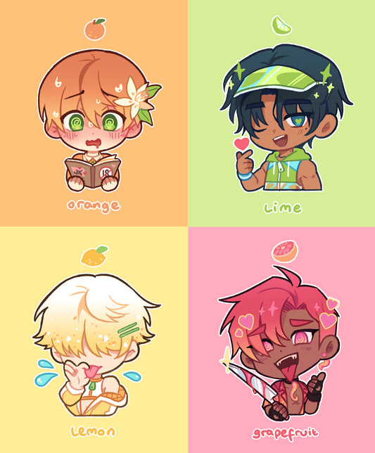 Citrus Boys Vinyl Stickers