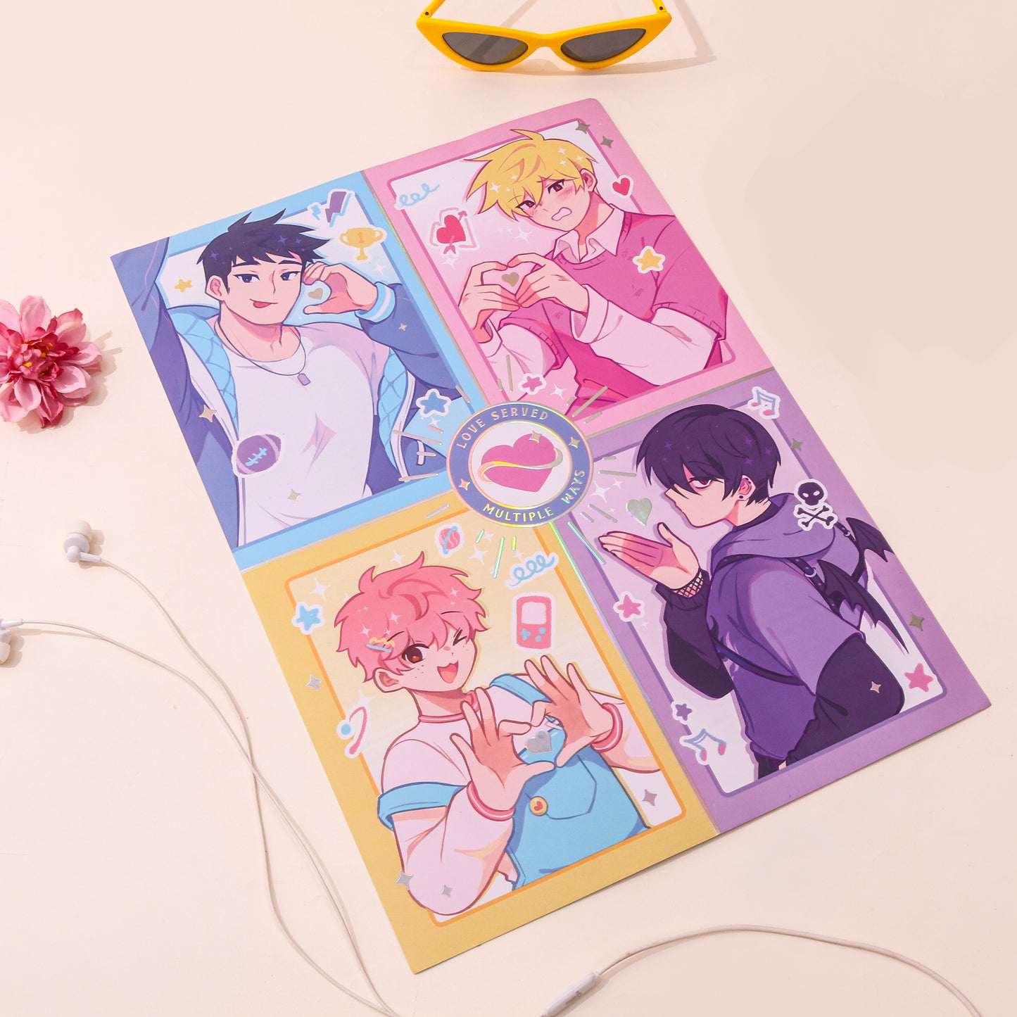 Boyfriends ☆ A3 Foil Print