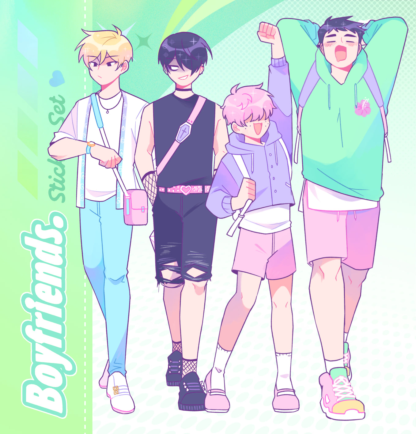 Boyfriends ☆ Fullbody Sticker Set