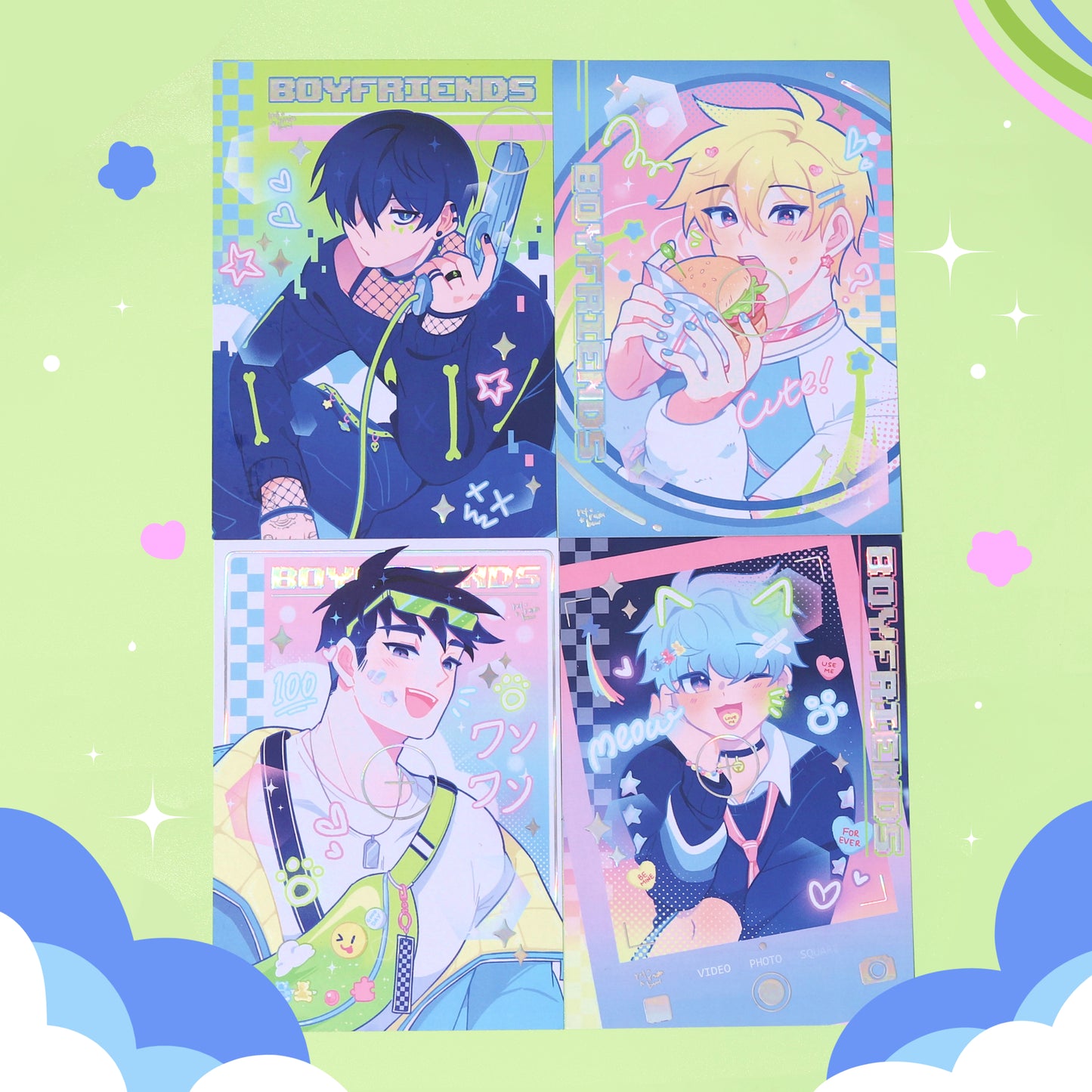 Boyfriends ☆ Astro Arcade Foil Prints [A6]