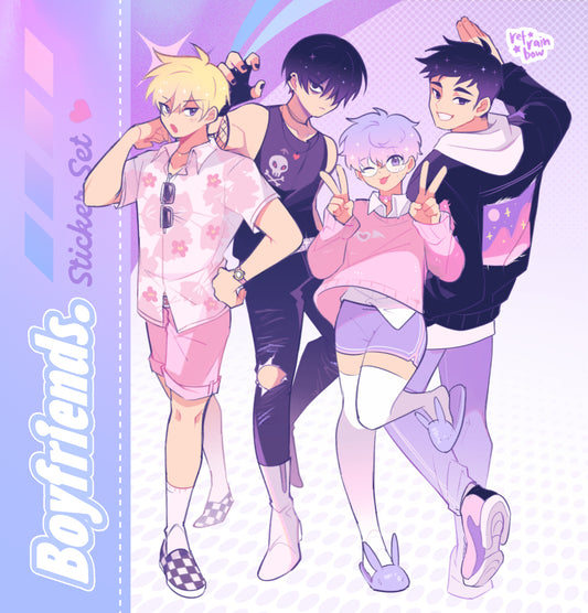 Boyfriends ☆ Fullbody Sticker Set
